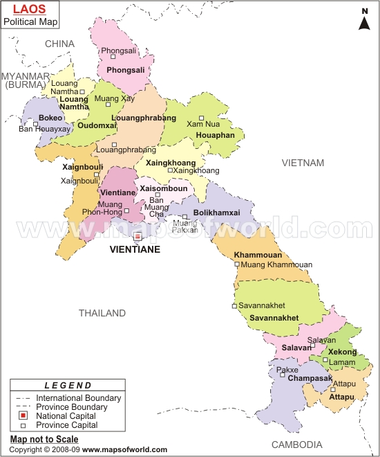 Champasak map